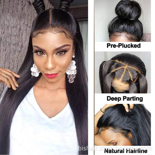 Glueless Full Lace Brazilian Human Lace Wig, Unprocessed 100% Human Hair Full Lace Wig, Natural Human Hair Wig For Black Women